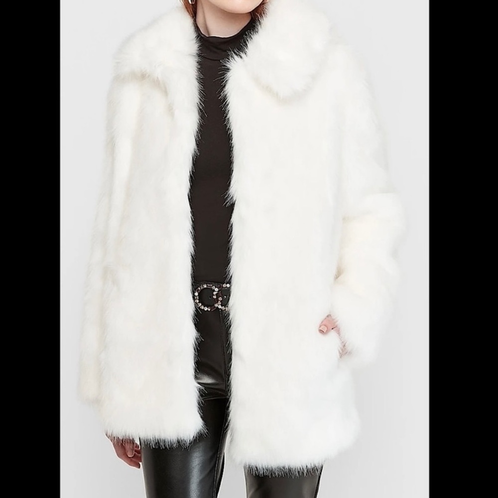 Express Faux Fur Coat - NEVER WORN - NWOT